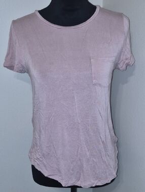 Aeropostale Dusty Pink Short Sleeve Pocket Tee